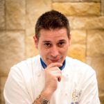 Retrato del cocinero italiano Matteo Manzato